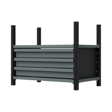 Modular Storage Mid Unit 3 Drawer & 1 Shelf 580mm : Model No- APMRM2