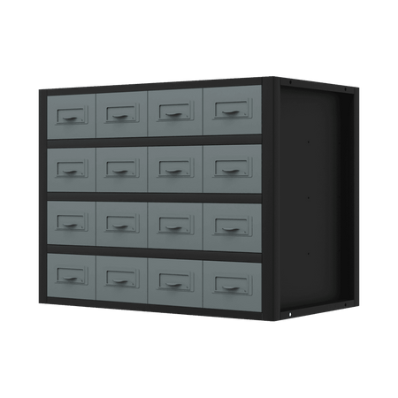 Modular Storage Mid Unit 16 Small Drawers 580mm Model No- APMRM5