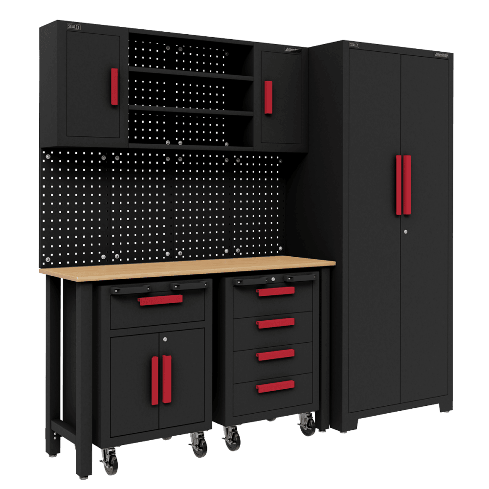 Complete Garage Storage System with 2 Mobile Trolleys Model No- APMS12OP