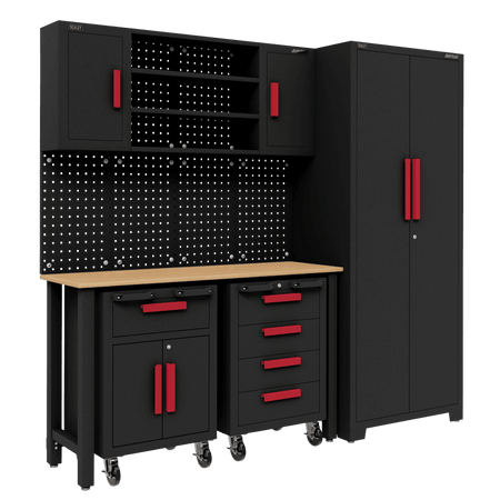 Complete Garage Storage System with 2 Mobile Trolleys Model No- APMS12OP