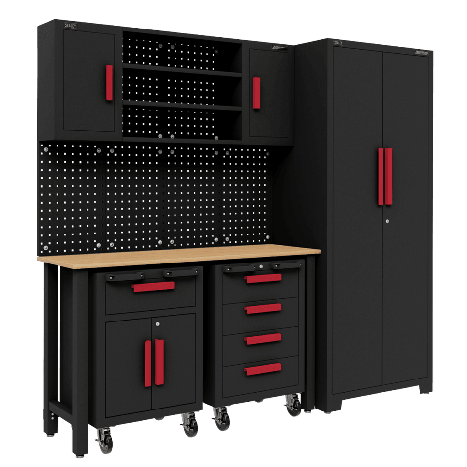 Complete Garage Storage System with 2 Mobile Trolleys Model No- APMS12OP