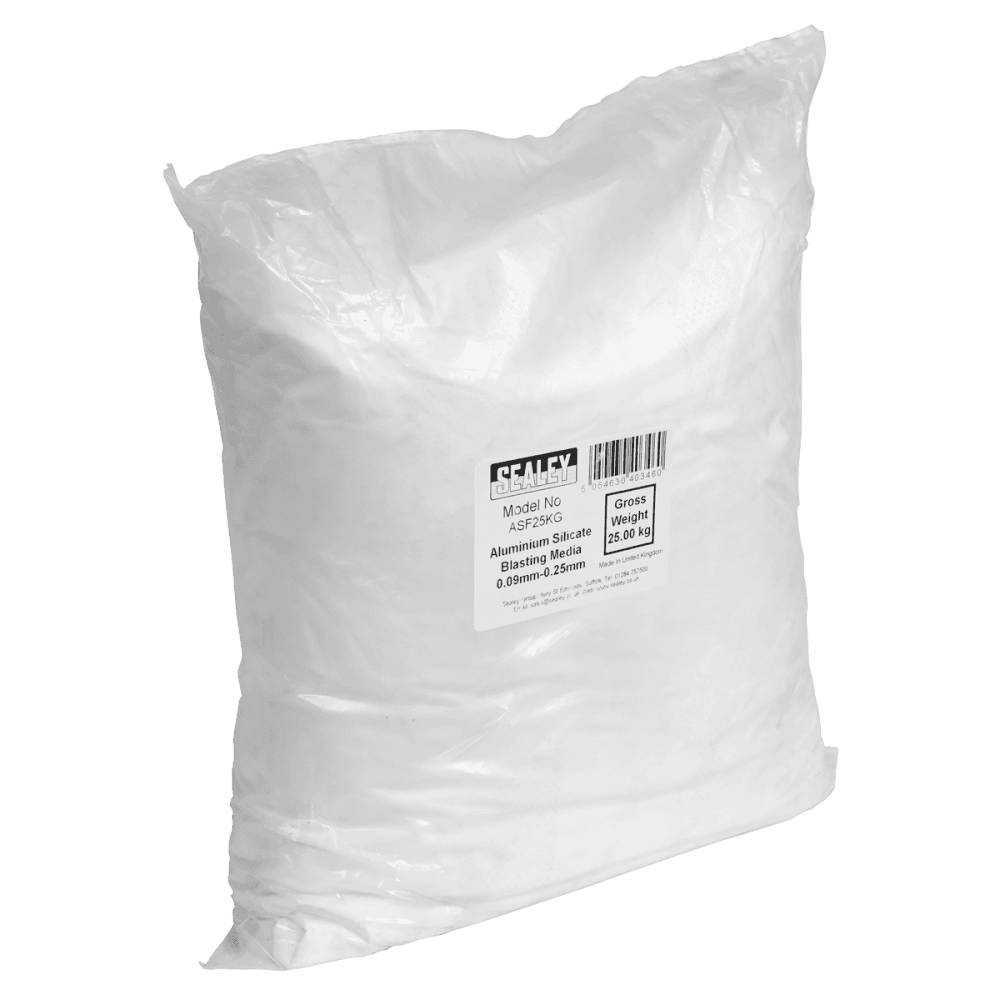 Aluminium Silicate Blasting Media 0.09mm-0.25mm Model No- ASF25KG