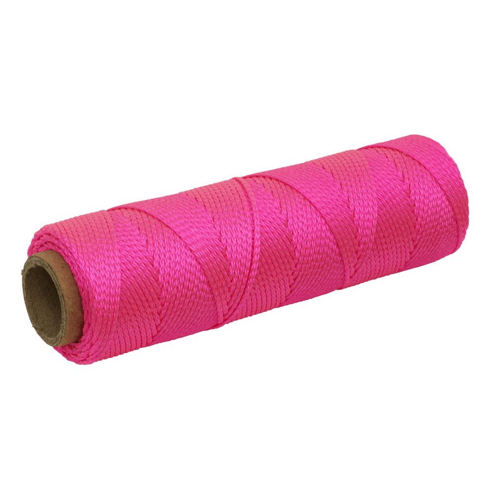 Braided Nylon Brick Line 76m - Pink Model No- BLP1