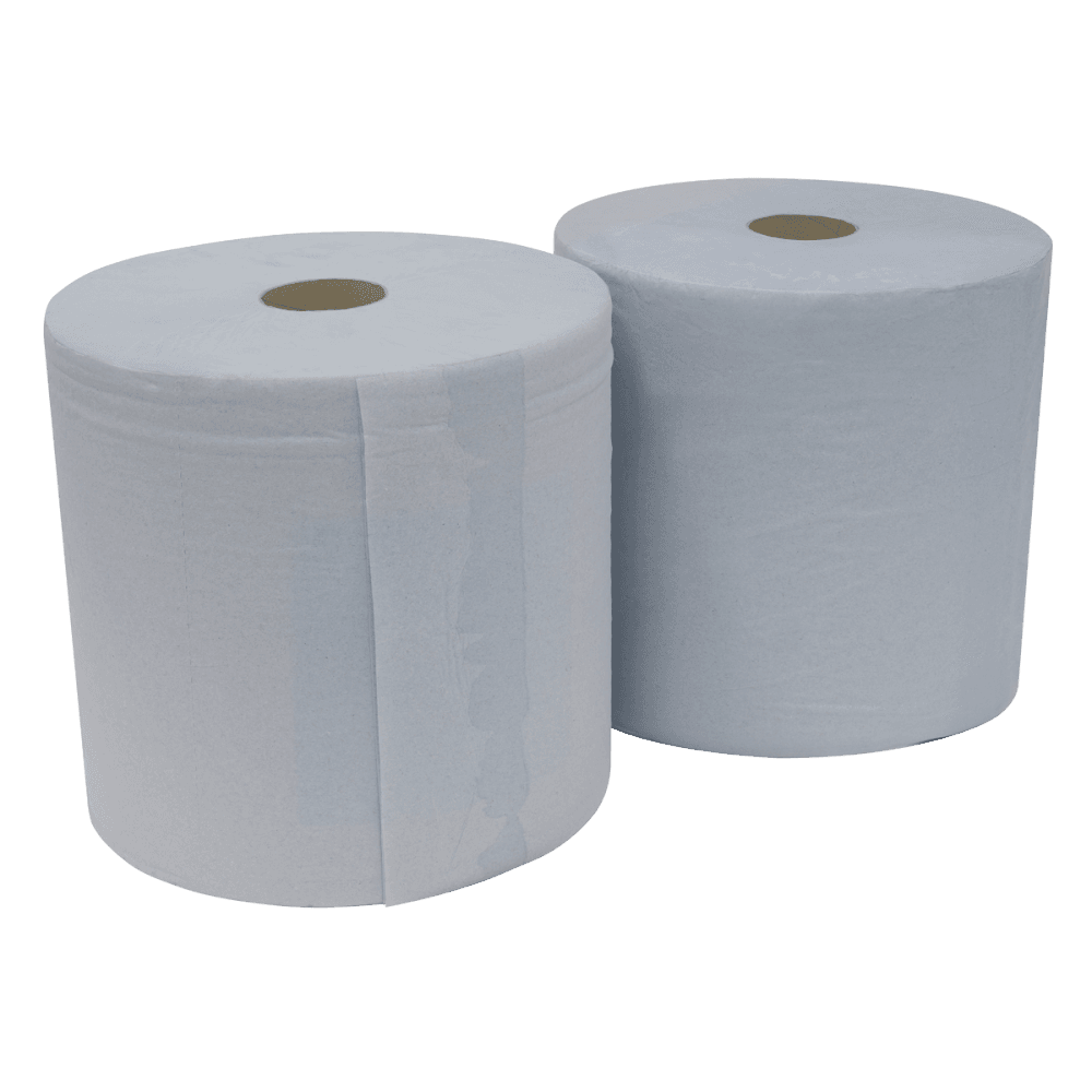 2-Ply Blue Wiper Roll 400m x 260mm - Pack of 2 Model No- BLU400