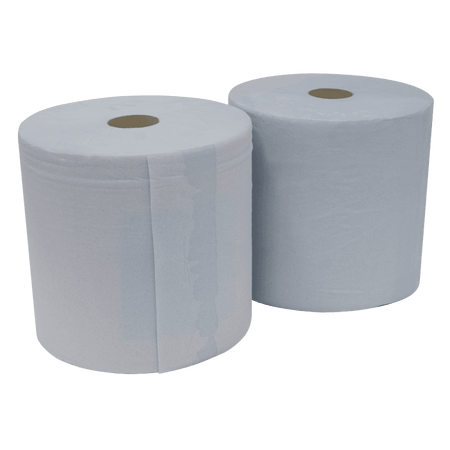 2-Ply Blue Wiper Roll 400m x 260mm - Pack of 2 Model No- BLU400