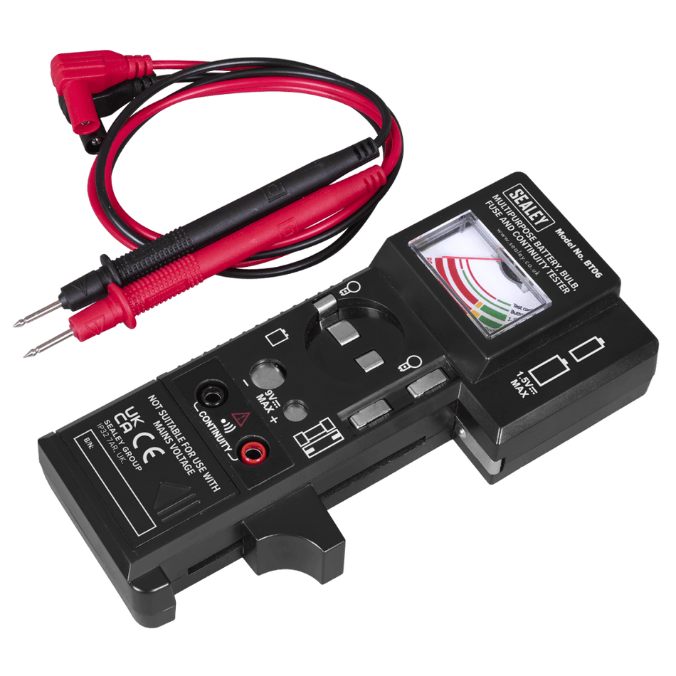 Multipurpose Battery, Bulb, Fuse & Continuity Tester Model No- BT06