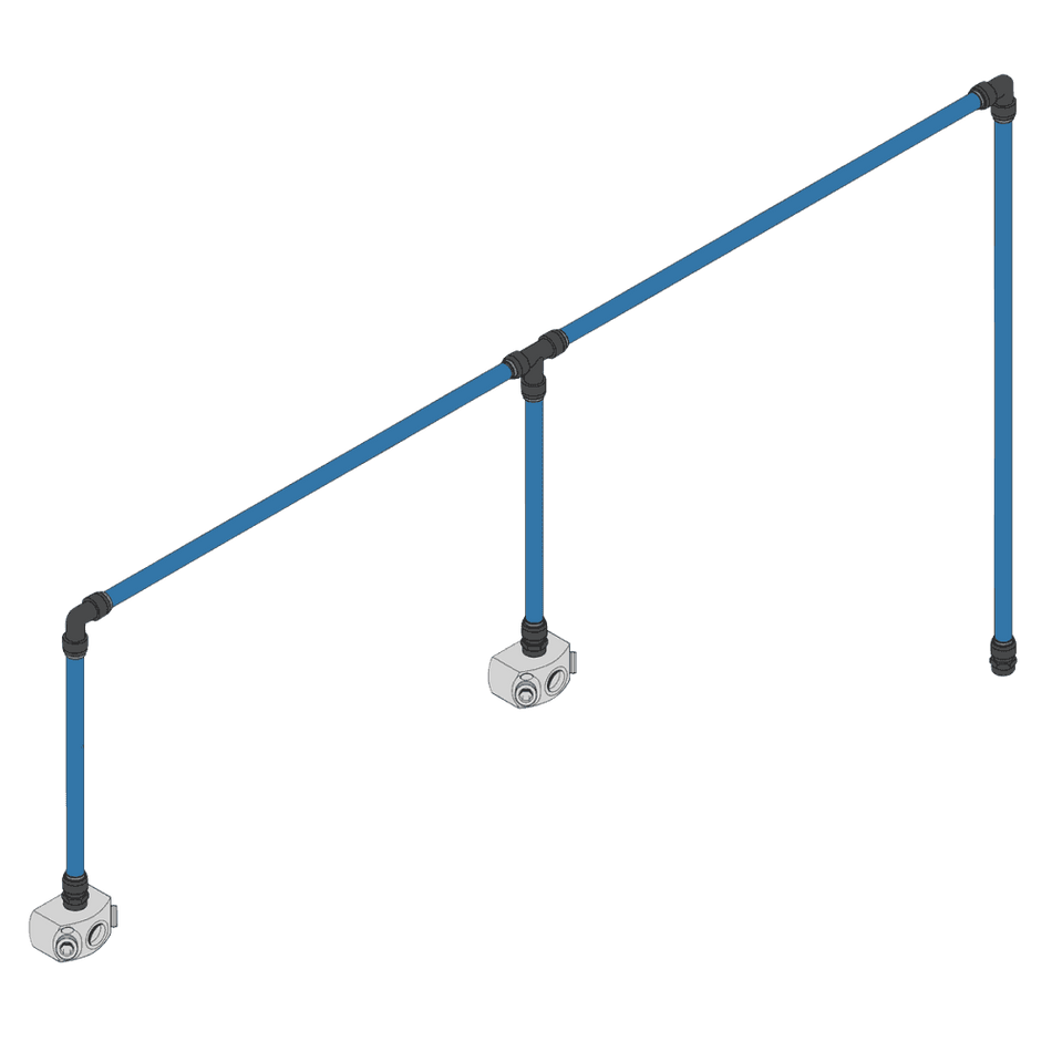 John Guest® 12m 2-Drop Air Supply System Kit 28mm : Model No- CASKIT228