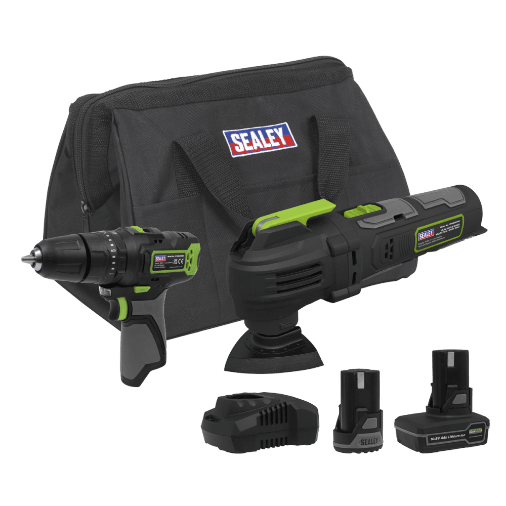 2 x SV10.8 Series Cordless Power Tool Kit 10.8V - 2 Batteries Model No- CP108VCOMBO5