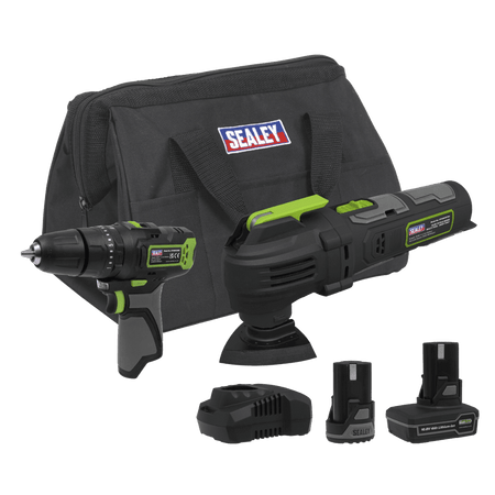 2 x SV10.8 Series Cordless Power Tool Kit 10.8V - 2 Batteries Model No- CP108VCOMBO5