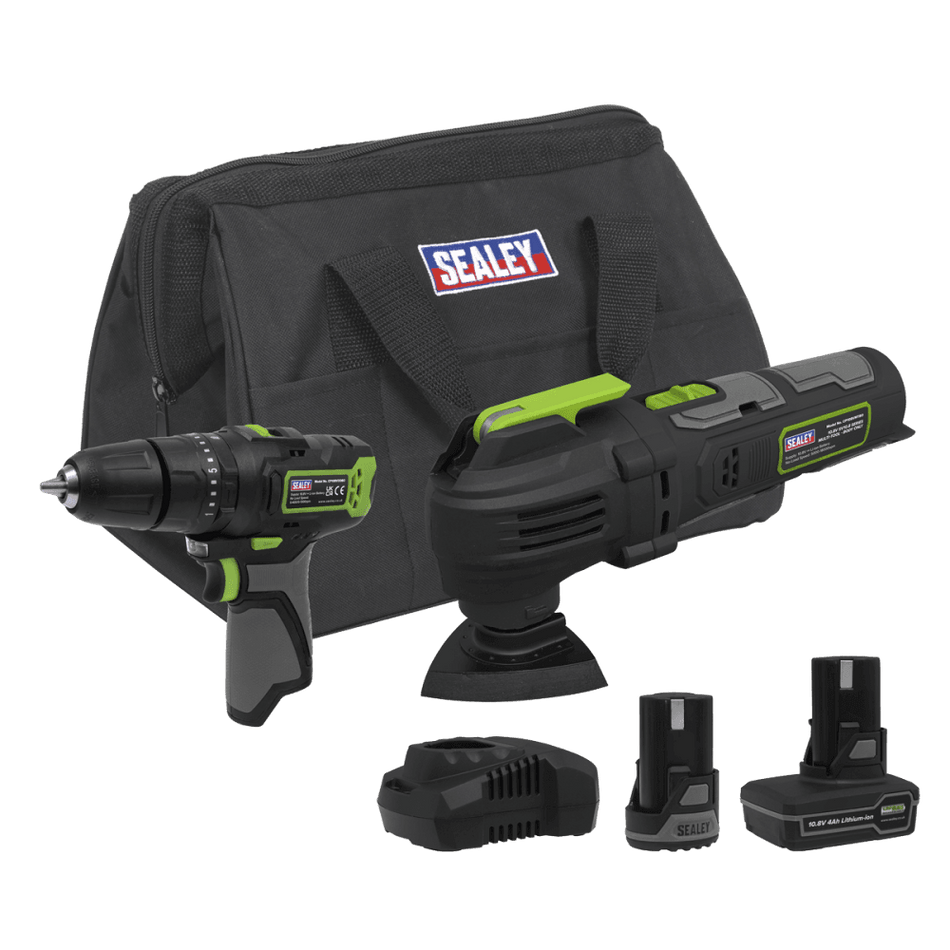 2 x SV10.8 Series Cordless Power Tool Kit 10.8V - 2 Batteries Model No- CP108VCOMBO5