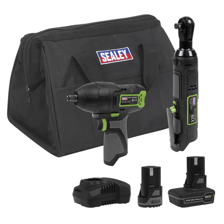 2 x SV10.8 Series Power Tool Kit 10.8V - 2 Batteries Model No- CP108VCOMBO6