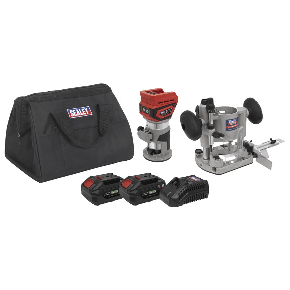 SV20 Series Cordless Trimming Router Kit 20V 4Ah - 2 Batteries Model No- CP20VTRKIT