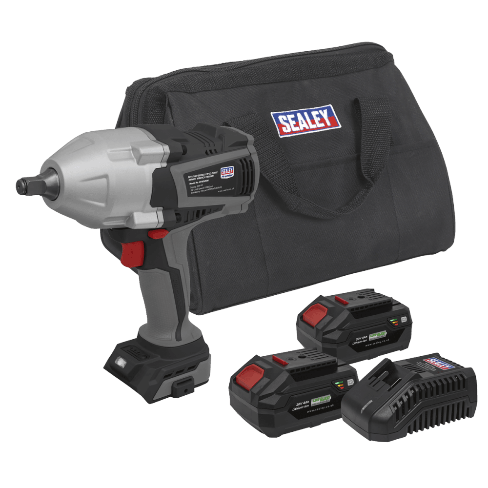 Premier SV20 Series Cordless Impact Wrench Kit 20V 4Ah - 2 Batteries Model No- CP20VXIWKIT1