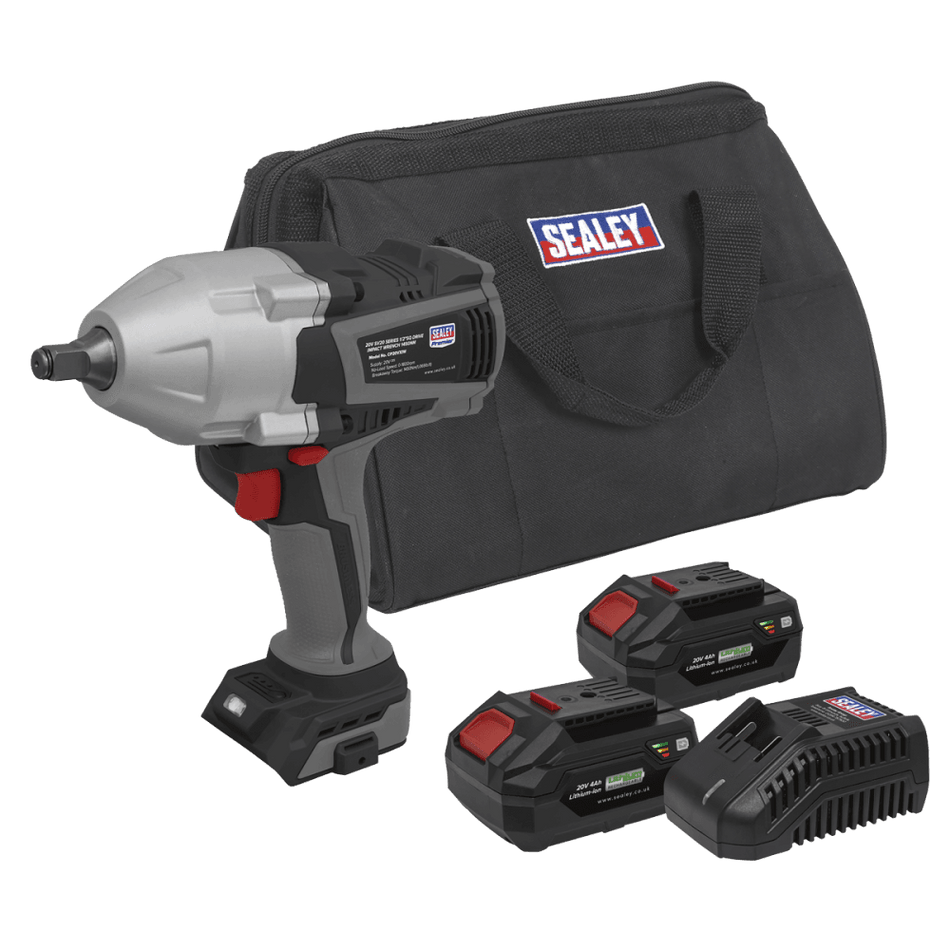 Premier SV20 Series Cordless Impact Wrench Kit 20V 4Ah - 2 Batteries Model No- CP20VXIWKIT1