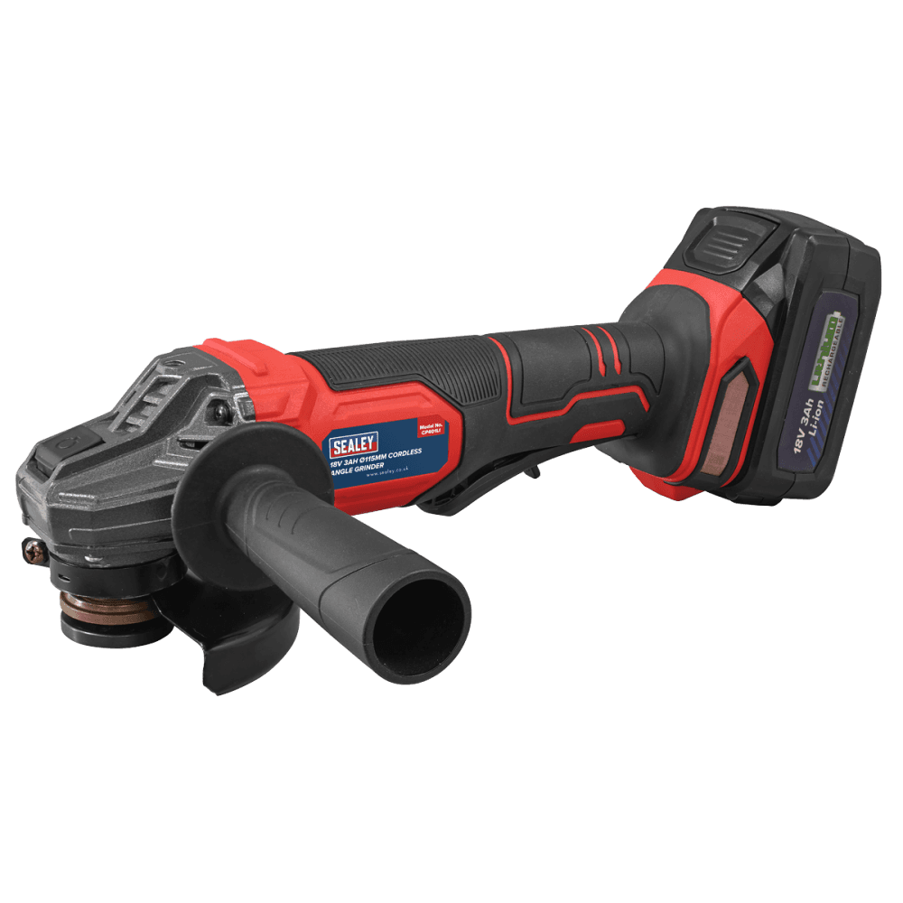 115mm Cordless Angle Grinder 18V 3Ah - Red Model No- CP401LI