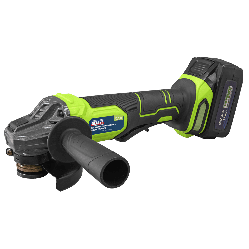 18V 3Ah 115mm Cordless Angle Grinder - Green Model No- CP401LIHV