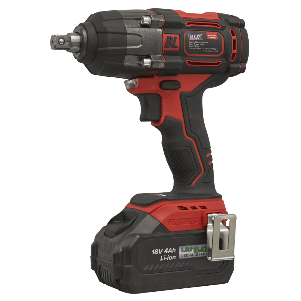 1/2"Sq Drive Cordless Brushless Impact Wrench 18V 4Ah Model No- CP650LI