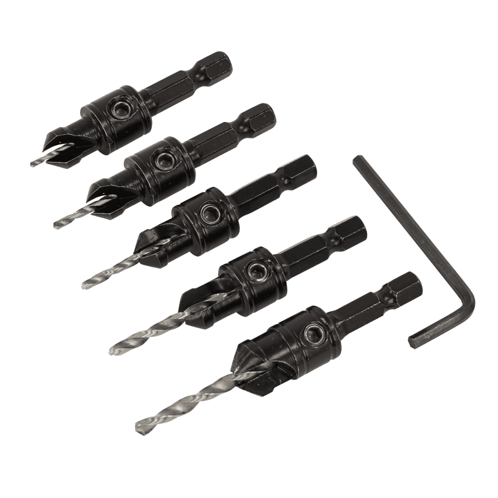 Countersink Drill Bit Set 5pc Model No- CSSET5