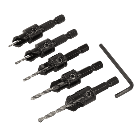 Countersink Drill Bit Set 5pc Model No- CSSET5