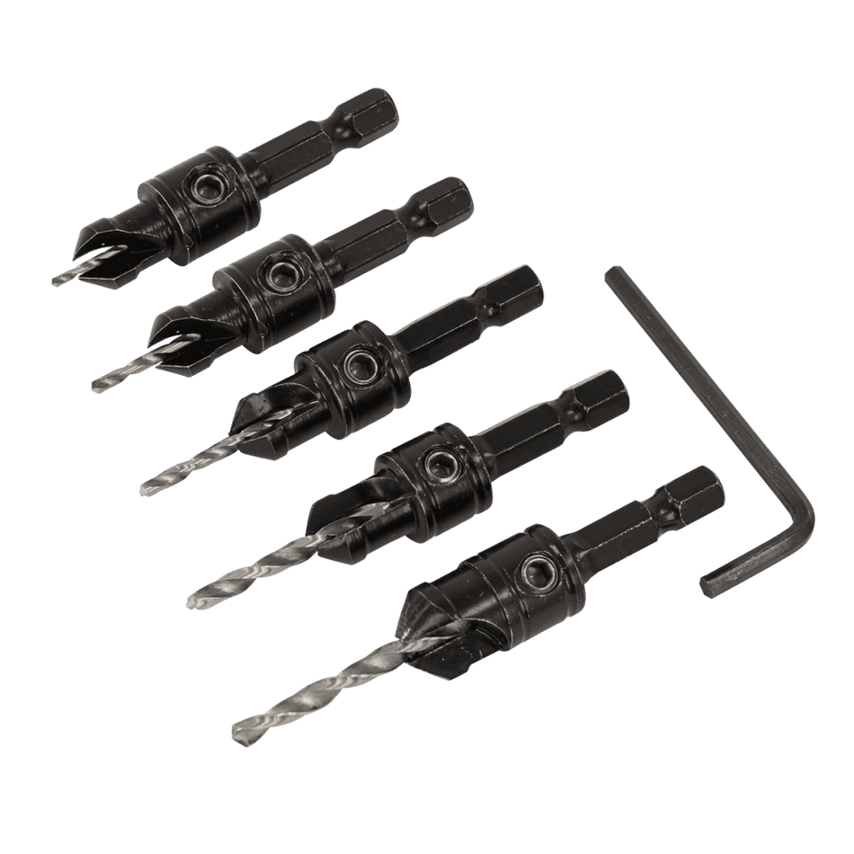 Countersink Drill Bit Set 5pc Model No- CSSET5