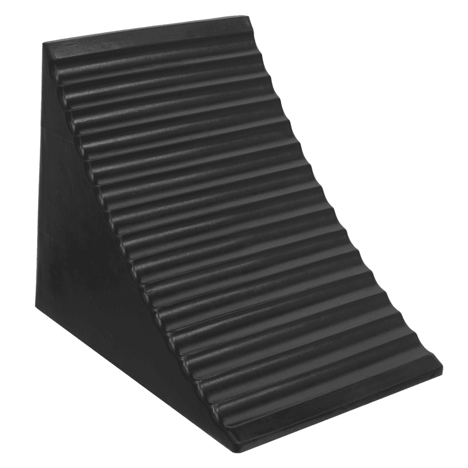 Heavy-Duty Rubber Wheel Chock - Single : Model No- CWC01
