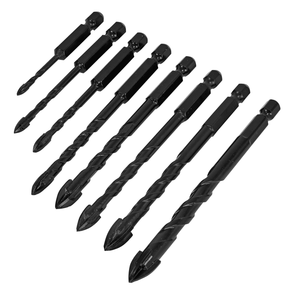 Tile & Glass Drill Bit Set 8pc : Model No- DBGC1