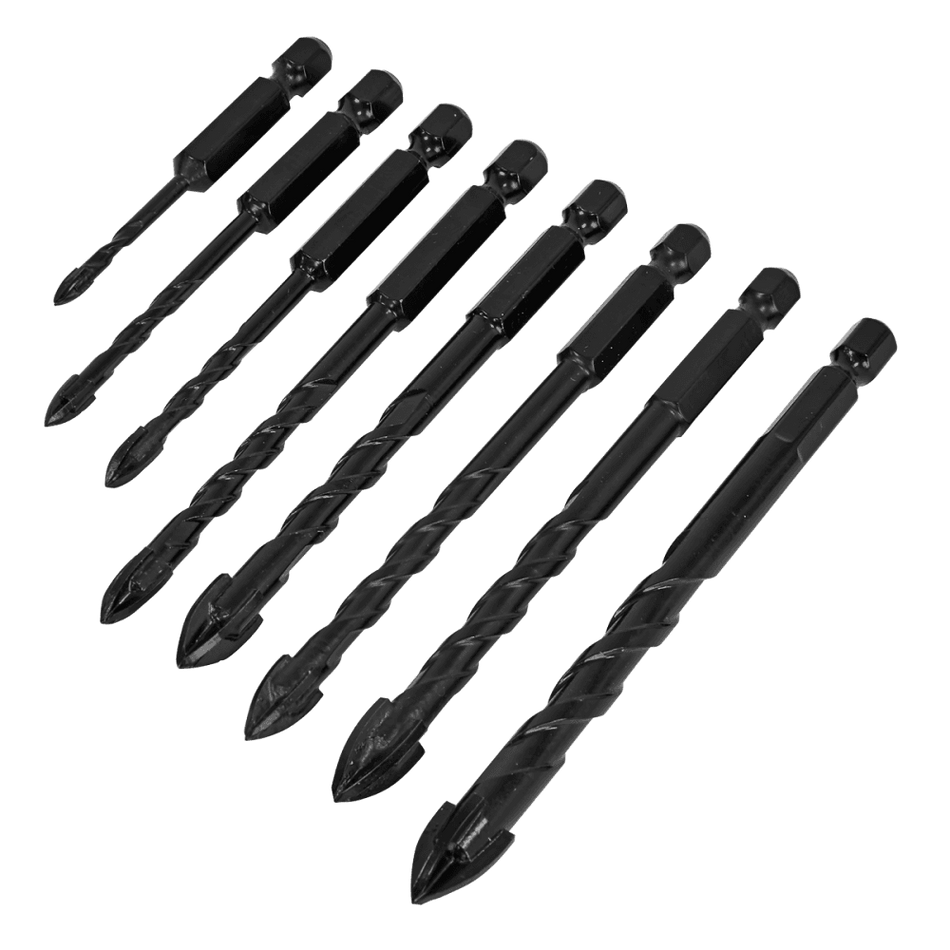 Tile & Glass Drill Bit Set 8pc Model No- DBGC1