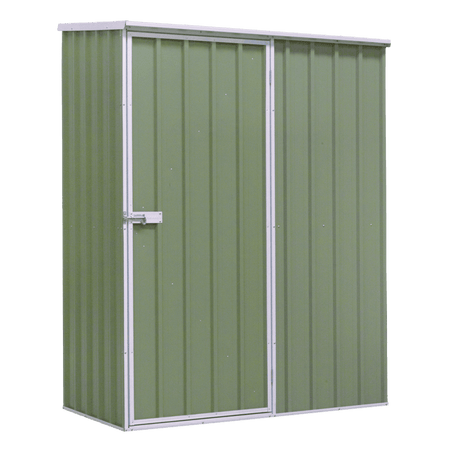 Dellonda Galvanized Steel Storage Shed with Pent Style Roof 150 x 80 x 190cm - Green Model No- DG113