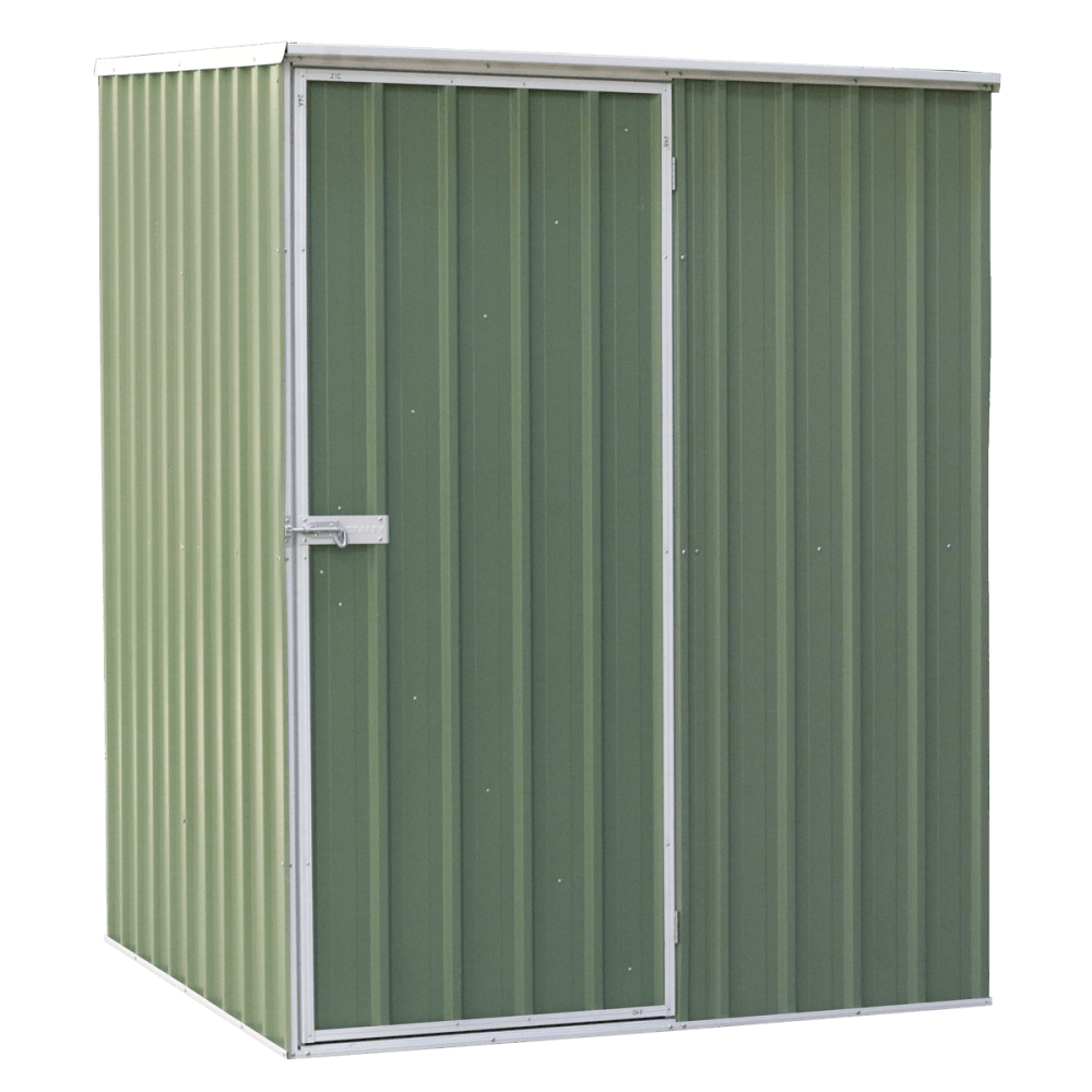 Dellonda Galvanized Steel Storage Shed with Pent Style Roof 151 x 151 x 200cm - Green Model No- DG114