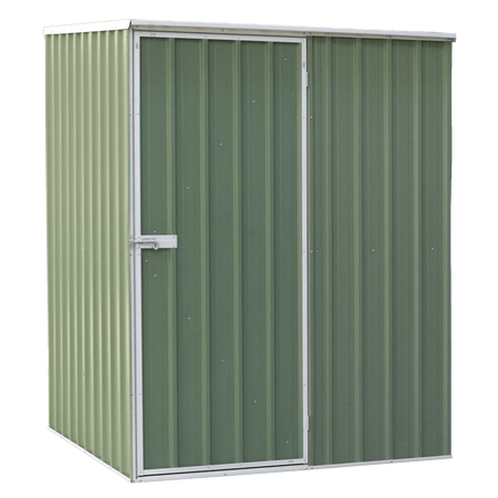 Dellonda Galvanized Steel Storage Shed with Pent Style Roof 151 x 151 x 200cm - Green Model No- DG114