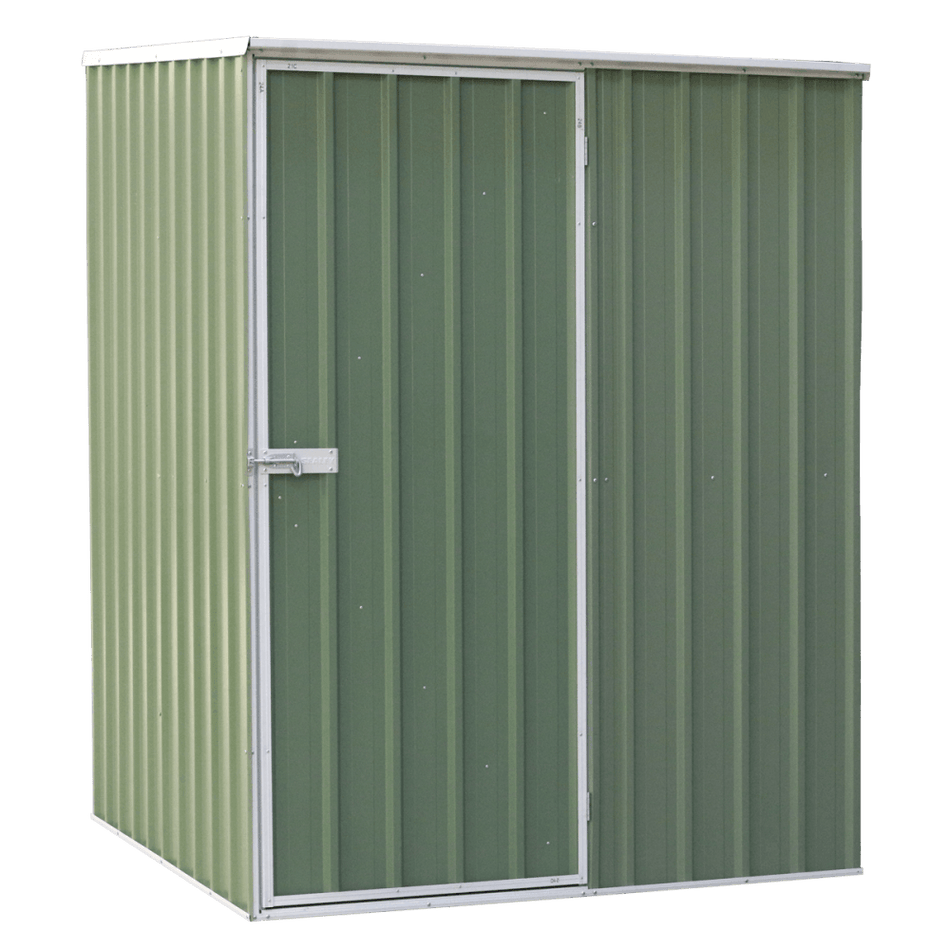 Dellonda Galvanized Steel Storage Shed with Pent Style Roof 151 x 151 x 200cm - Green Model No- DG114