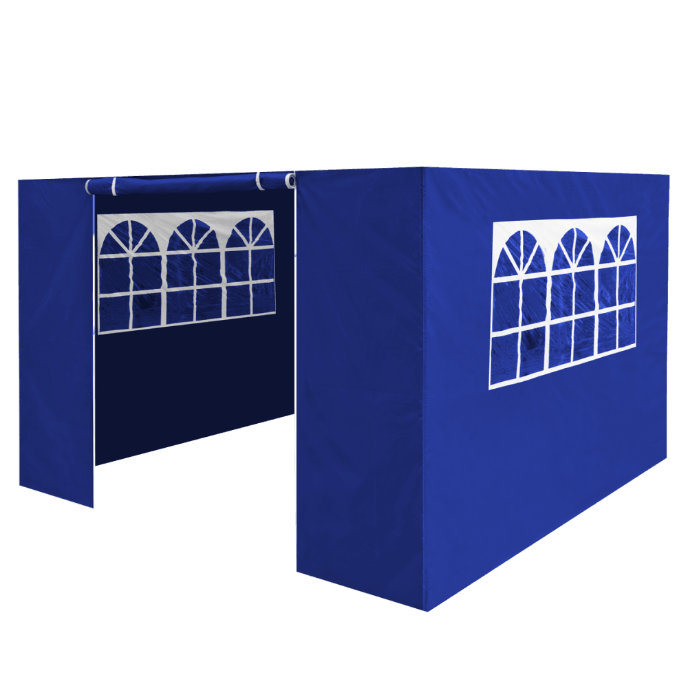 Dellonda Premium Side Walls/Doors/Windows for Gazebo/Marquee, Fits 2 x 2m Models - Blue Model No- DG143