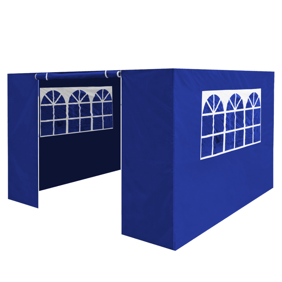 Dellonda Premium Side Walls/Doors/Windows for Gazebo/Marquee, Fits 2 x 2m Models - Blue Model No- DG143