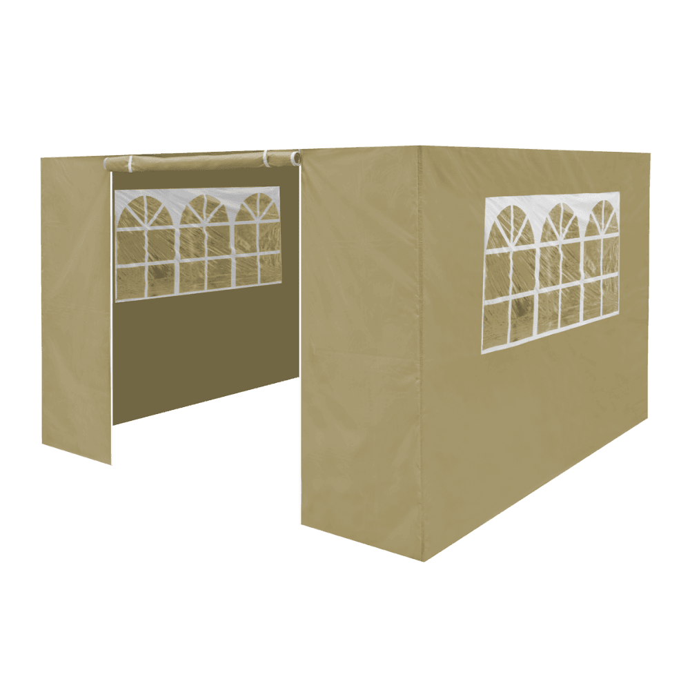 Dellonda Premium Gazebo/Marquee Side Walls/Doors/Windows, Fits 3 x 3m Models - Beige Model No- DG146