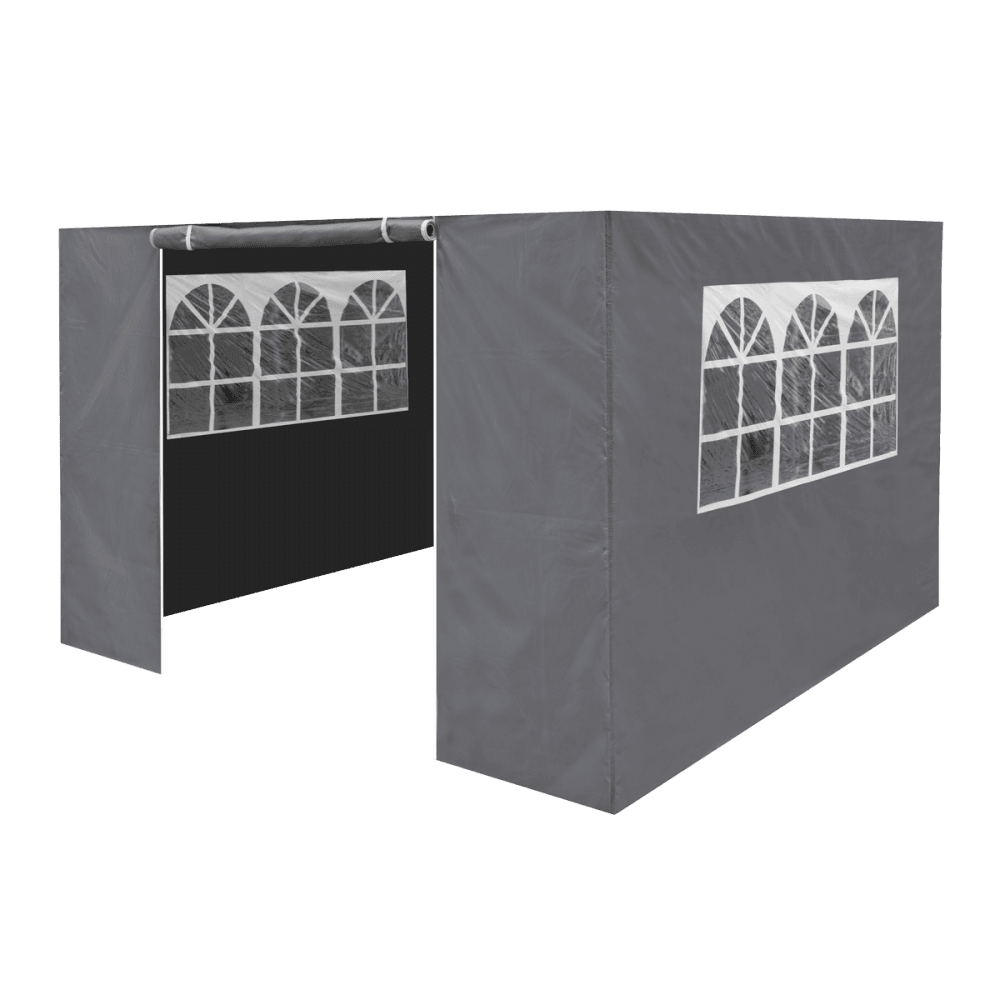 Dellonda Premium Gazebo/Marquee Side Walls/Doors/Windows, Fits 3 x 3m Models - Grey Model No- DG149