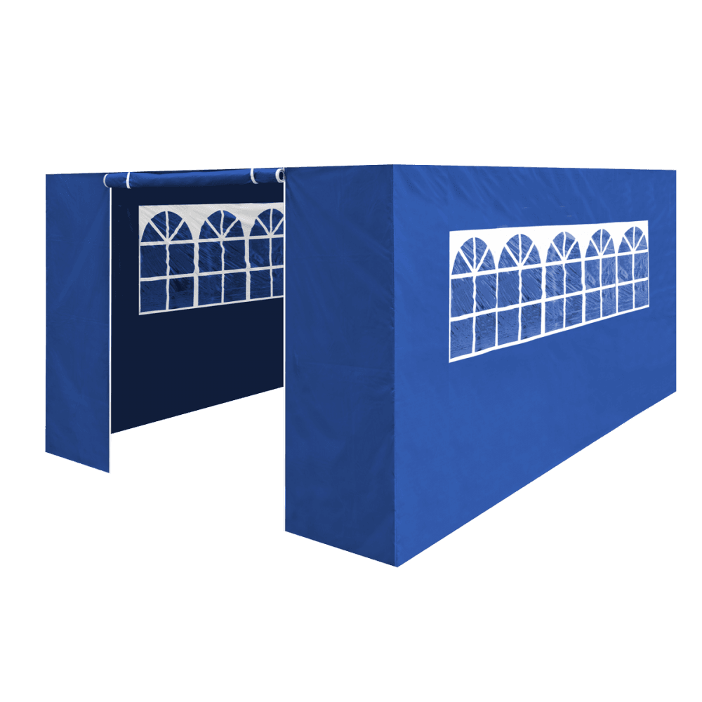 Dellonda Premium Side Walls/Doors/Windows for Gazebo/Marquee, Fits 3 x 4.5m Models - Blue Model No- DG151