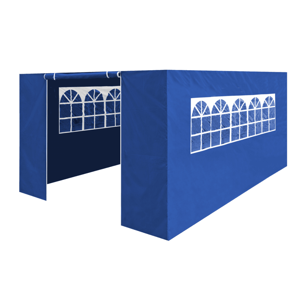 Dellonda Premium Side Walls/Doors/Windows for Gazebo/Marquee, Fits 3 x 4.5m Models - Blue Model No- DG151