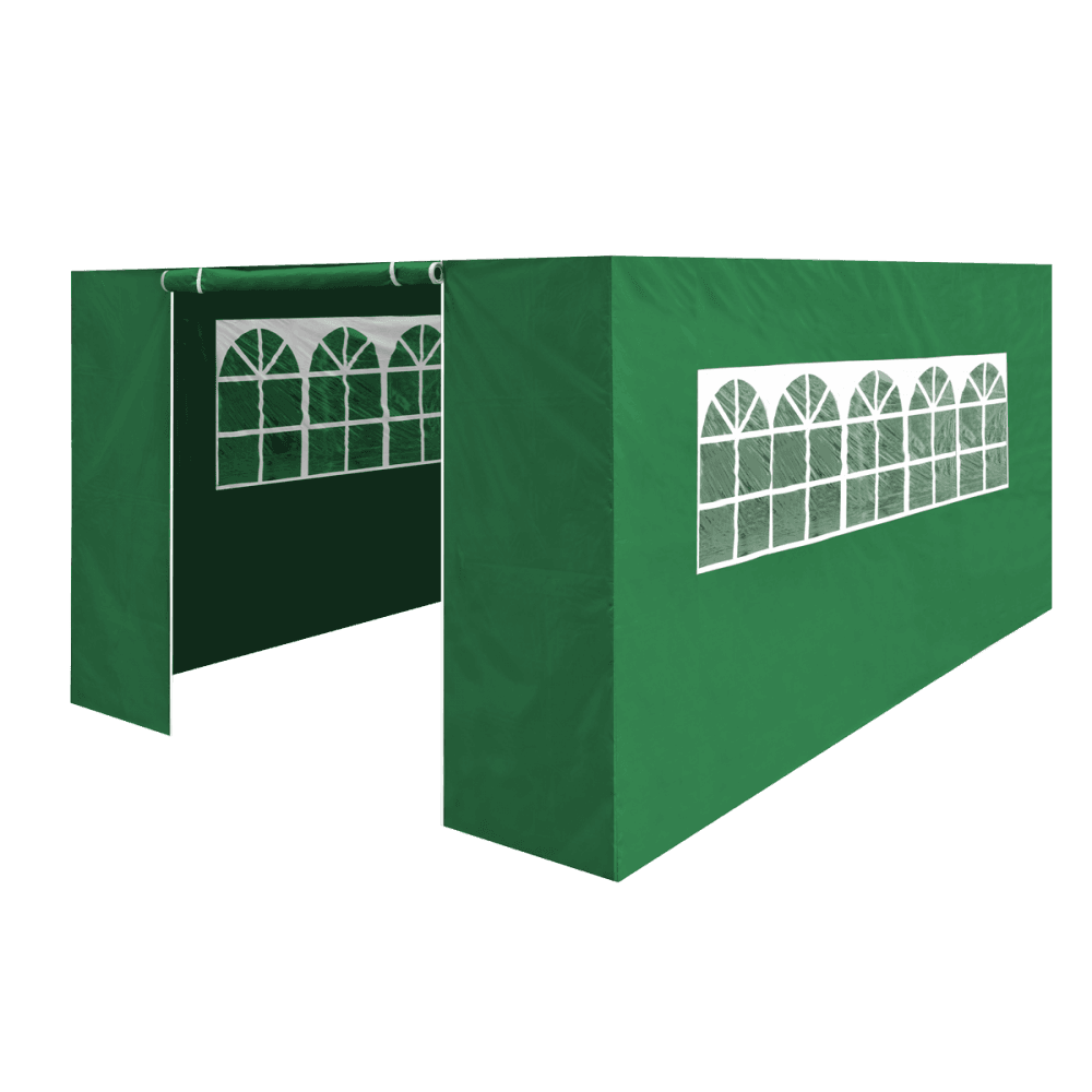 Dellonda Premium Side Walls/Doors/Windows for Gazebo/Marquee, Fits 3 x 4.5m Models - Dark Green Model No- DG152