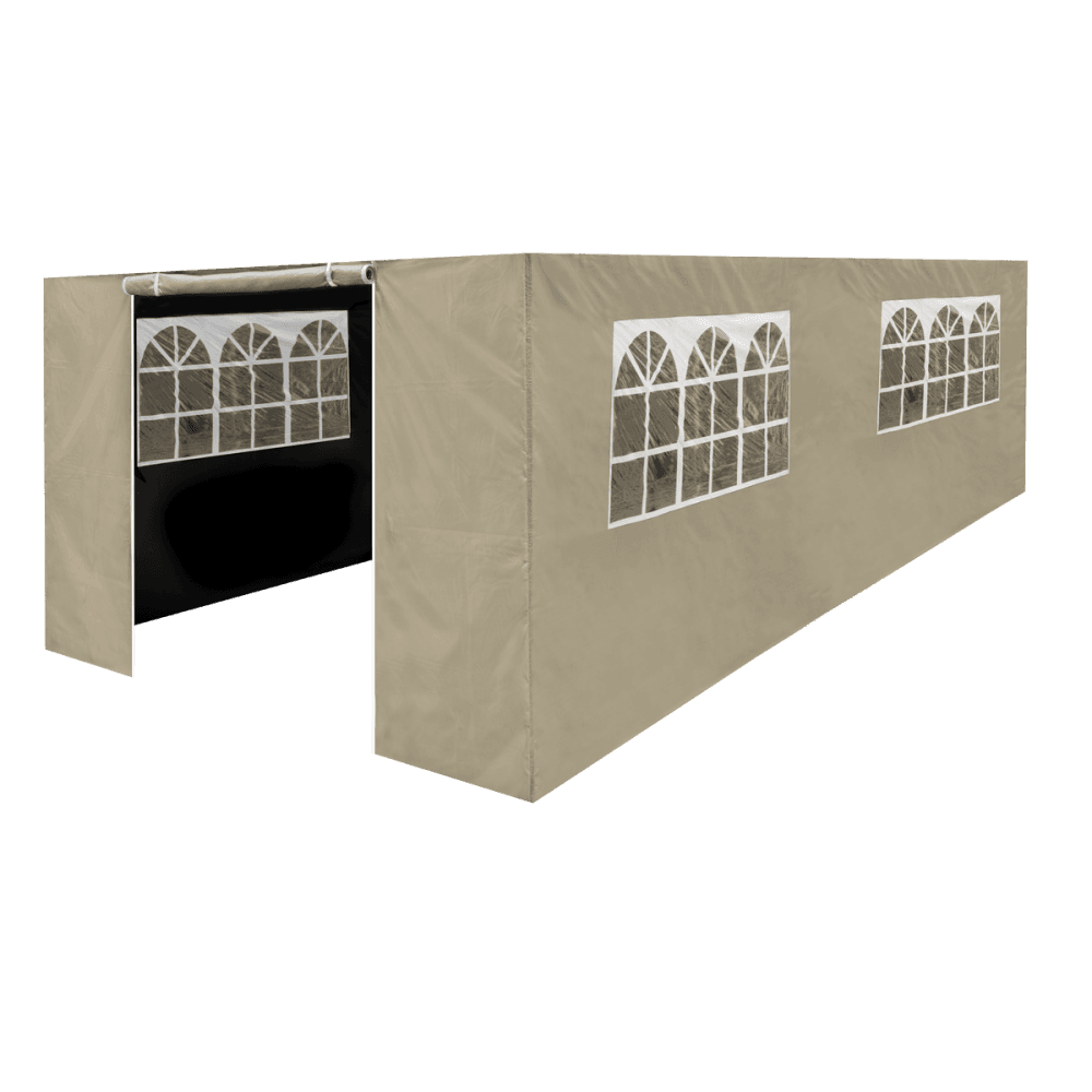 Dellonda Premium Side Walls/Doors/Windows for Gazebo/Marquee, Fits 3 x 6m Models - Beige Model No- DG154