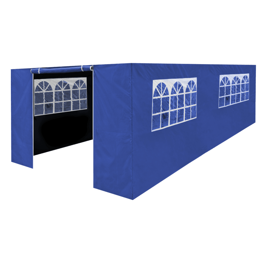 Dellonda Premium Side Walls/Doors/Windows for Gazebo/Marquee, Fits 3 x 6m Models - Blue Model No- DG155