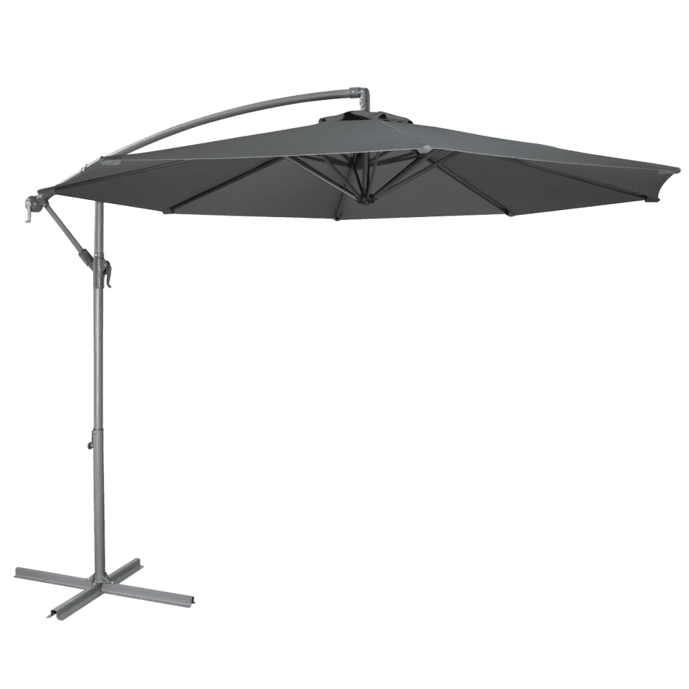 Dellonda Banana Parasol with Cover 3m - Grey Model No- DG264