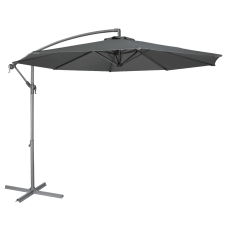 Dellonda Banana Parasol with Cover 3m - Grey Model No- DG264