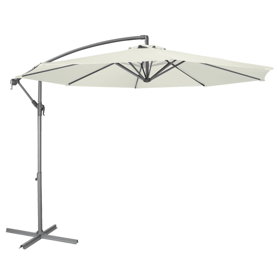 Dellonda Banana Parasol with Cover 3m - Cream Model No- DG265