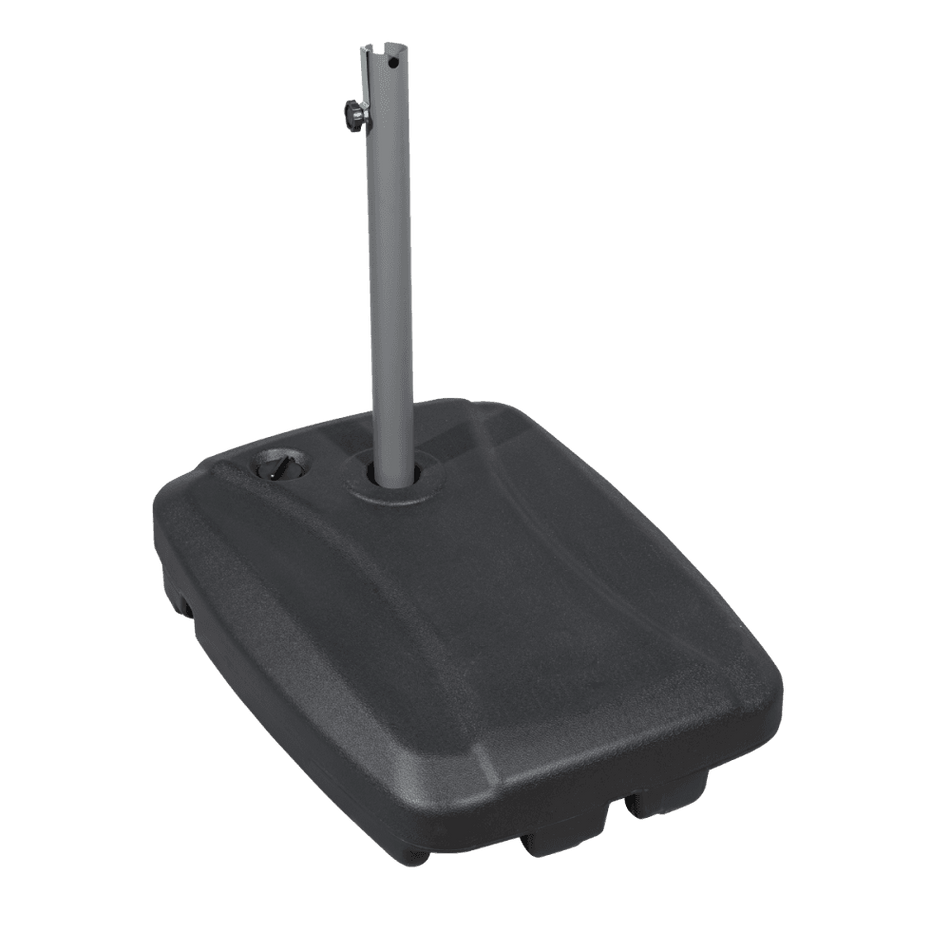 Dellonda Fillable Parasol Base with Wheels, Water/Sand Fill 60L Model No- DG266