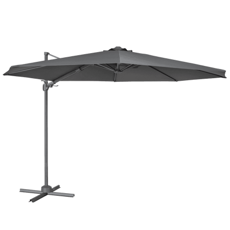 Dellonda Cantilever Parasol with 360 Rotation, Tilt & Cover 3m - Grey Model No- DG267