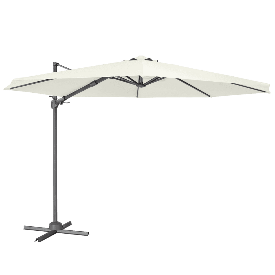 Dellonda Cantilever Parasol with 360 Rotation, Tilt & Cover 3m - Cream Model No- DG268