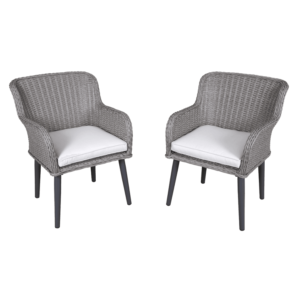 Dellonda Buxton Rattan Wicker Outdoor Chairs Set 2pc Model No- DG76