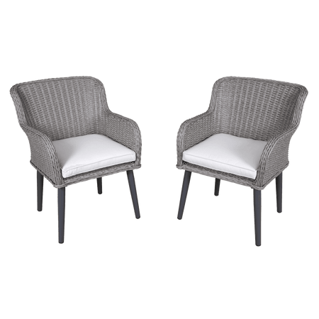Dellonda Buxton Rattan Wicker Outdoor Chairs Set 2pc Model No- DG76