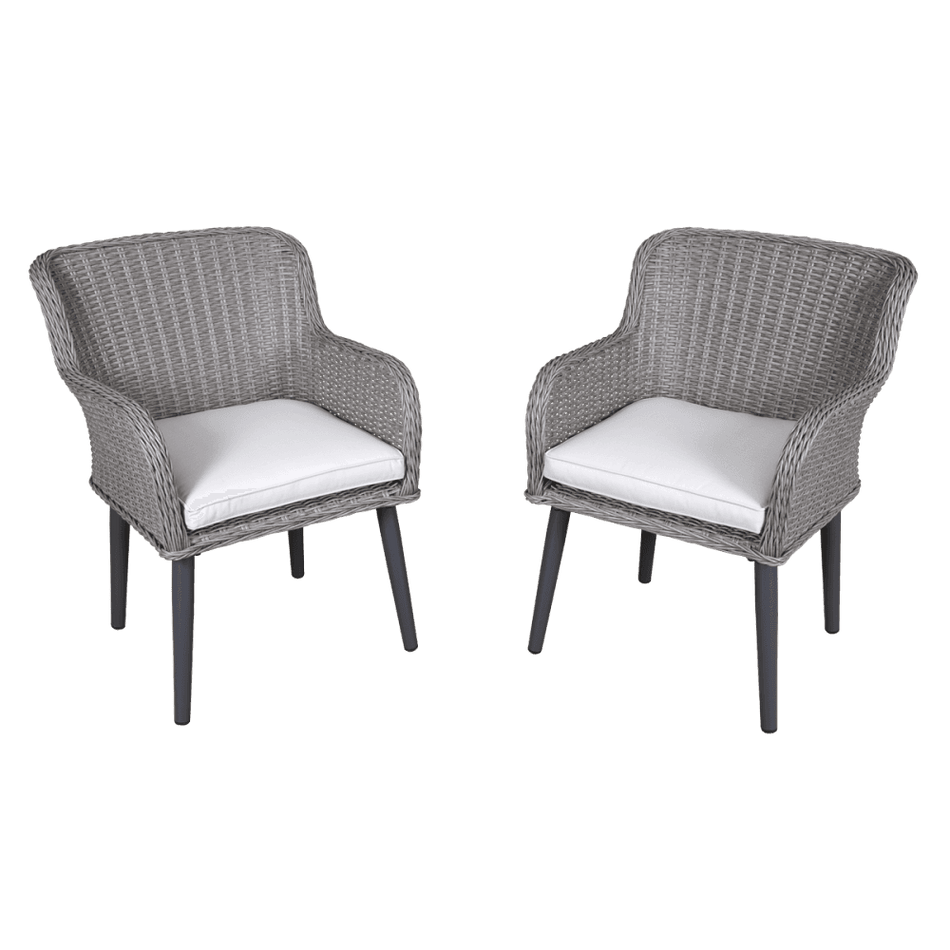 Dellonda Buxton Rattan Wicker Outdoor Chairs Set 2pc Model No- DG76