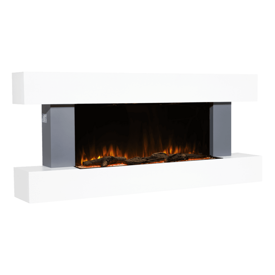 Baridi Wall Mounting Electric Fireplace with LED Flame Effect 52" - Grey Model No- DH112